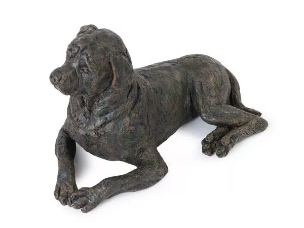 Kunstharzurne Rottweiler-Skulptur