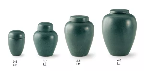 Tierurne Keramik patiniert Gesamtübersicht Größen