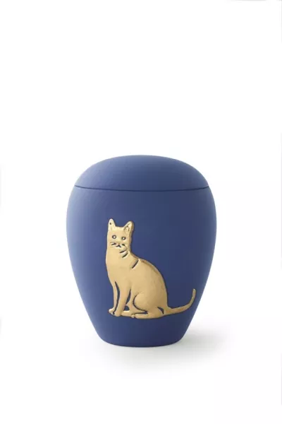 Keramikurne für Katzen, Siena, marine