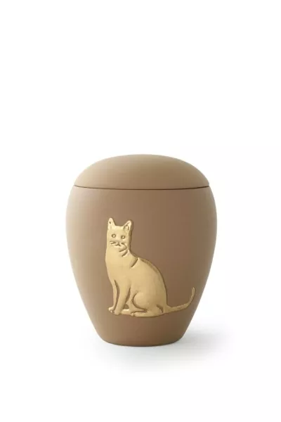 Keramikurne für Katzen, Siena, sand