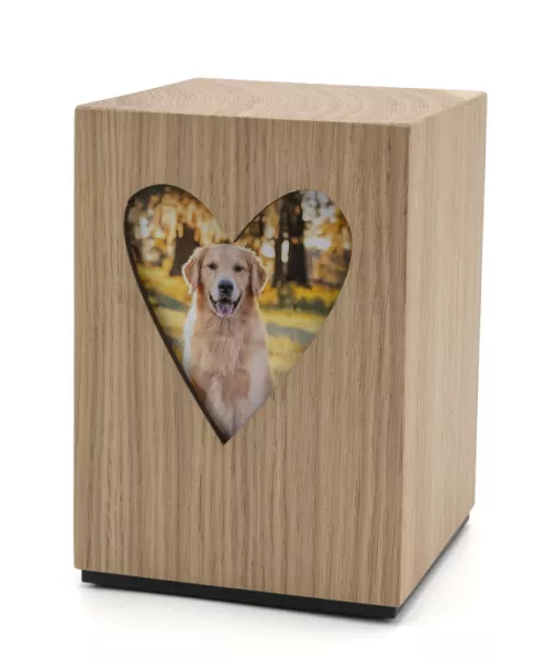 Tierurne Adhara mit Ausschnitt Herz