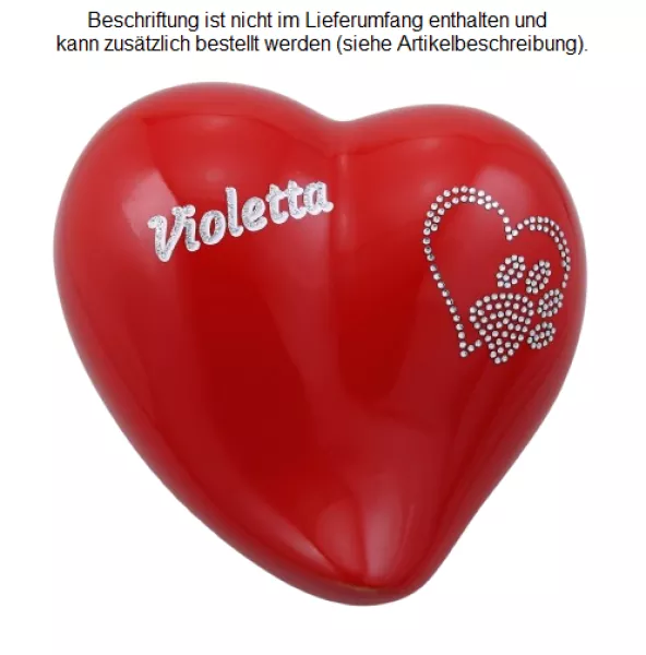 Beispiel einer Folienbeschriftung mit Glitzer-Schatteneffekt in silber, Schattenfarbe weiß