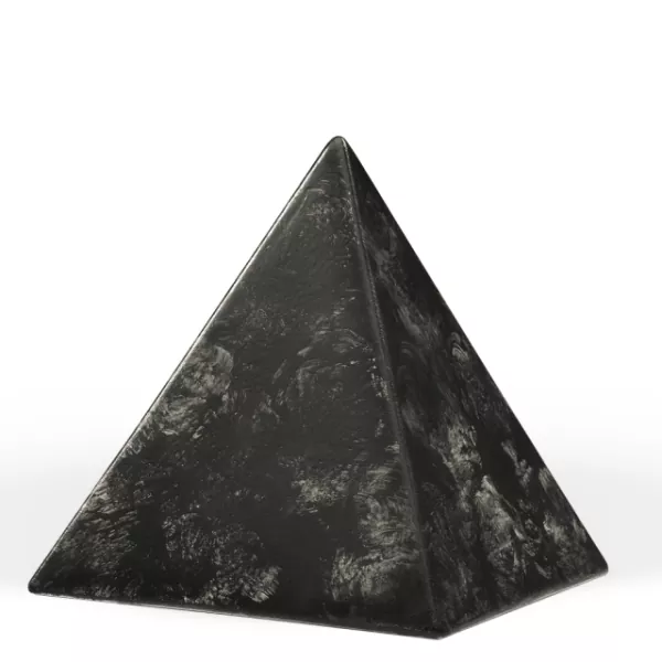 Keramikpyramide marmoriert schwarz 2,5 Liter