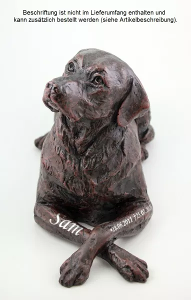 Beispiel einer Folienbeschriftung mit Namen und Lebensdaten