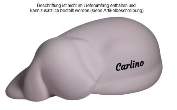Beispiel einer Folienbeschriftung in schwarz