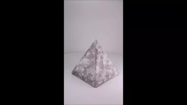 Produktvideo Keramikpyramide marmoriert weiß 1,0 Liter