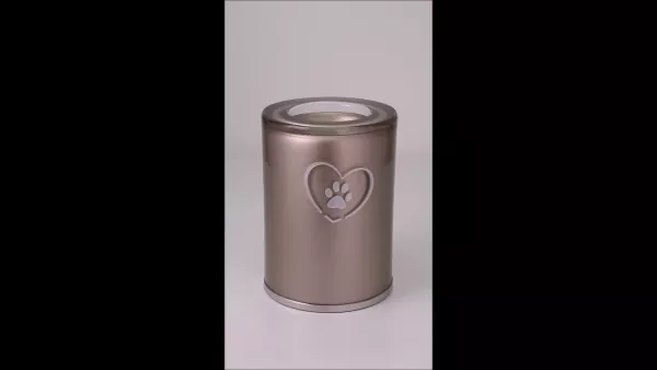 Produktvideo Tierurne aus Glas champagner 0,4 Liter