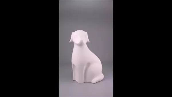 Produktvideo Tierurne Hund Keramik in weiß Produktvideo Tierurne Hund Keramik in weiß